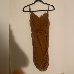 Backless rushing mini dress